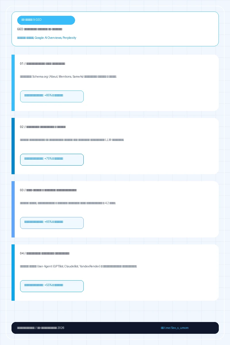 GEO Стратегия захвата ИИ-ответов